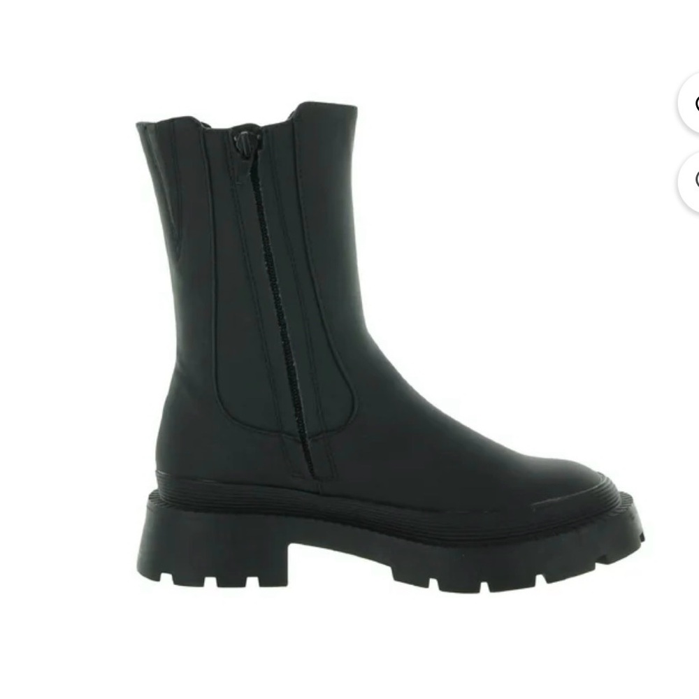 Bar III Black Lug-Sole Chelsea Combat Boots